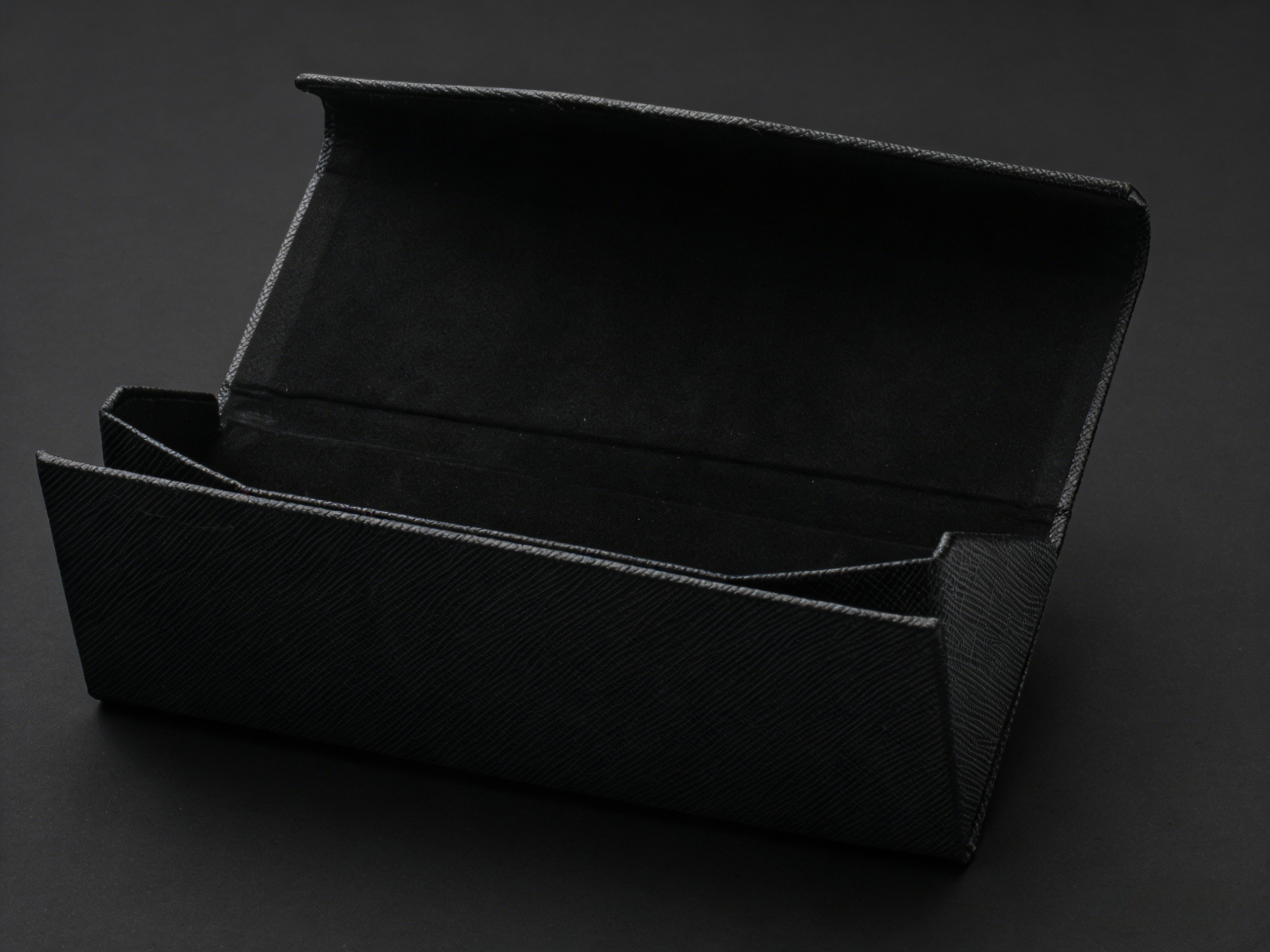 Custom Logo Foldable Triangle Sunglasses Case - PU Leather,Foldable Triangle Sunglasses Case - Custom Logo
