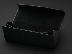 Custom Logo Foldable Triangle Sunglasses Case - PU Leather,Foldable Triangle Sunglasses Case - Custom Logo