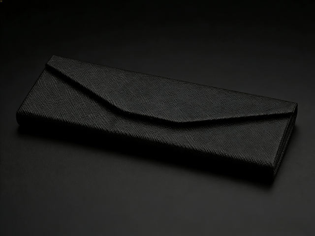 Custom Logo Foldable Triangle Sunglasses Case - PU Leather,Foldable Triangle Sunglasses Case - Custom Logo
