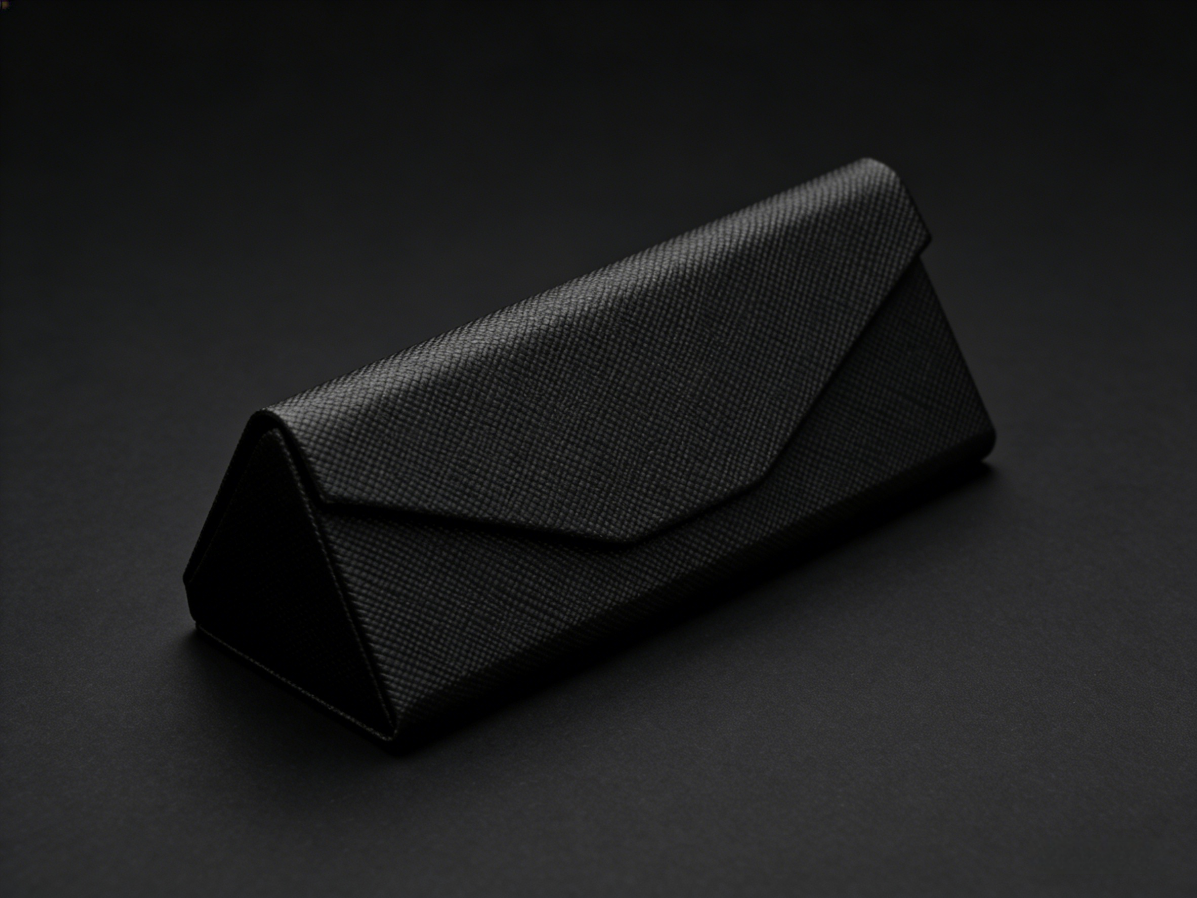 Custom Logo Foldable Triangle Sunglasses Case - PU Leather,Foldable Triangle Sunglasses Case - Custom Logo