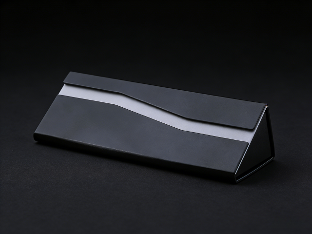 New Foldable Triangle Glasses Case - Custom Logo Leather,New Foldable Triangle Glasses Case