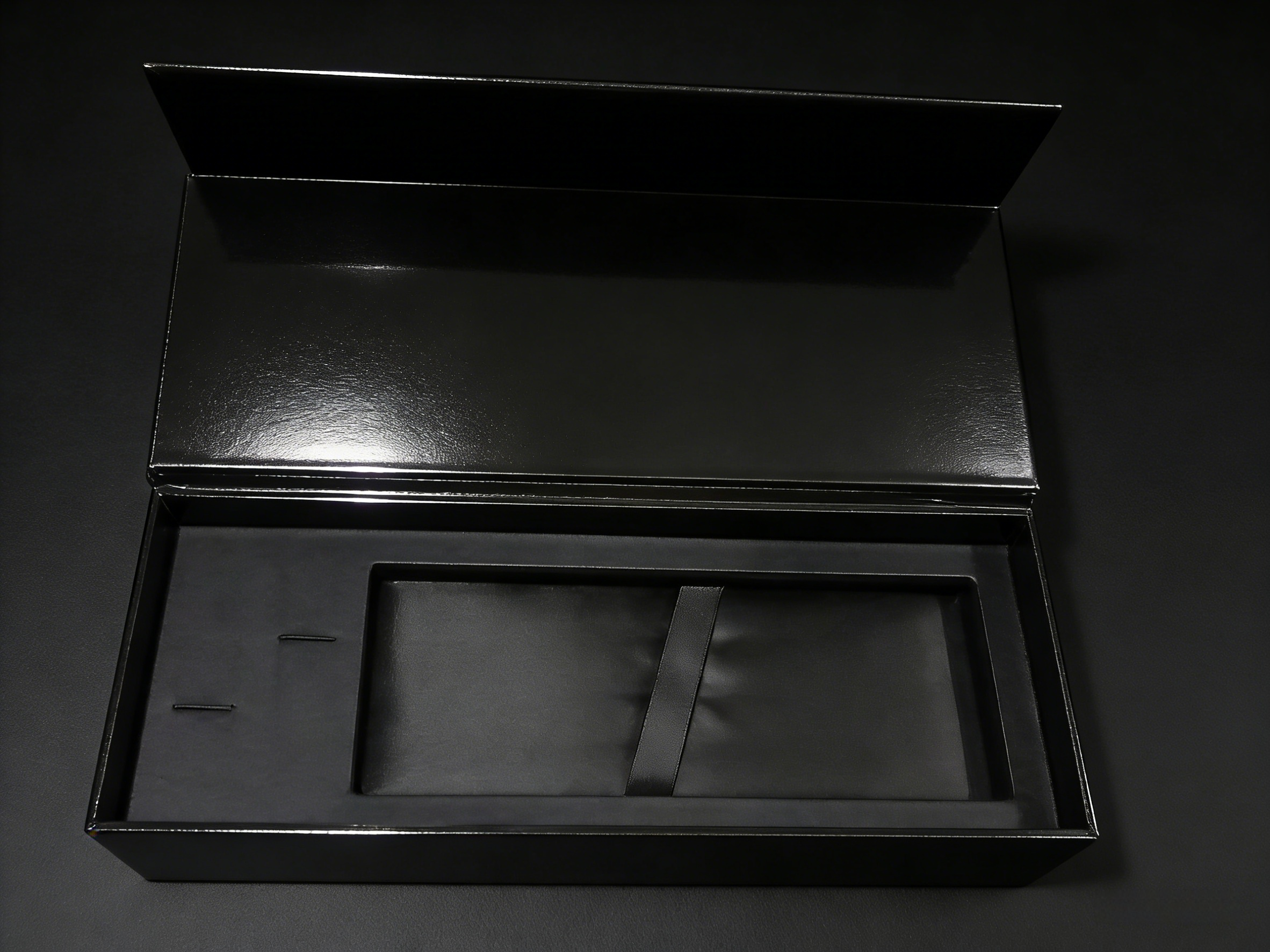 Premium Black Soft-touch Paper 2-Piece Setup Pen Box for Business Pen Gifts - Custom Wholesale,Premium Black Soft-touch Paper Pen Box