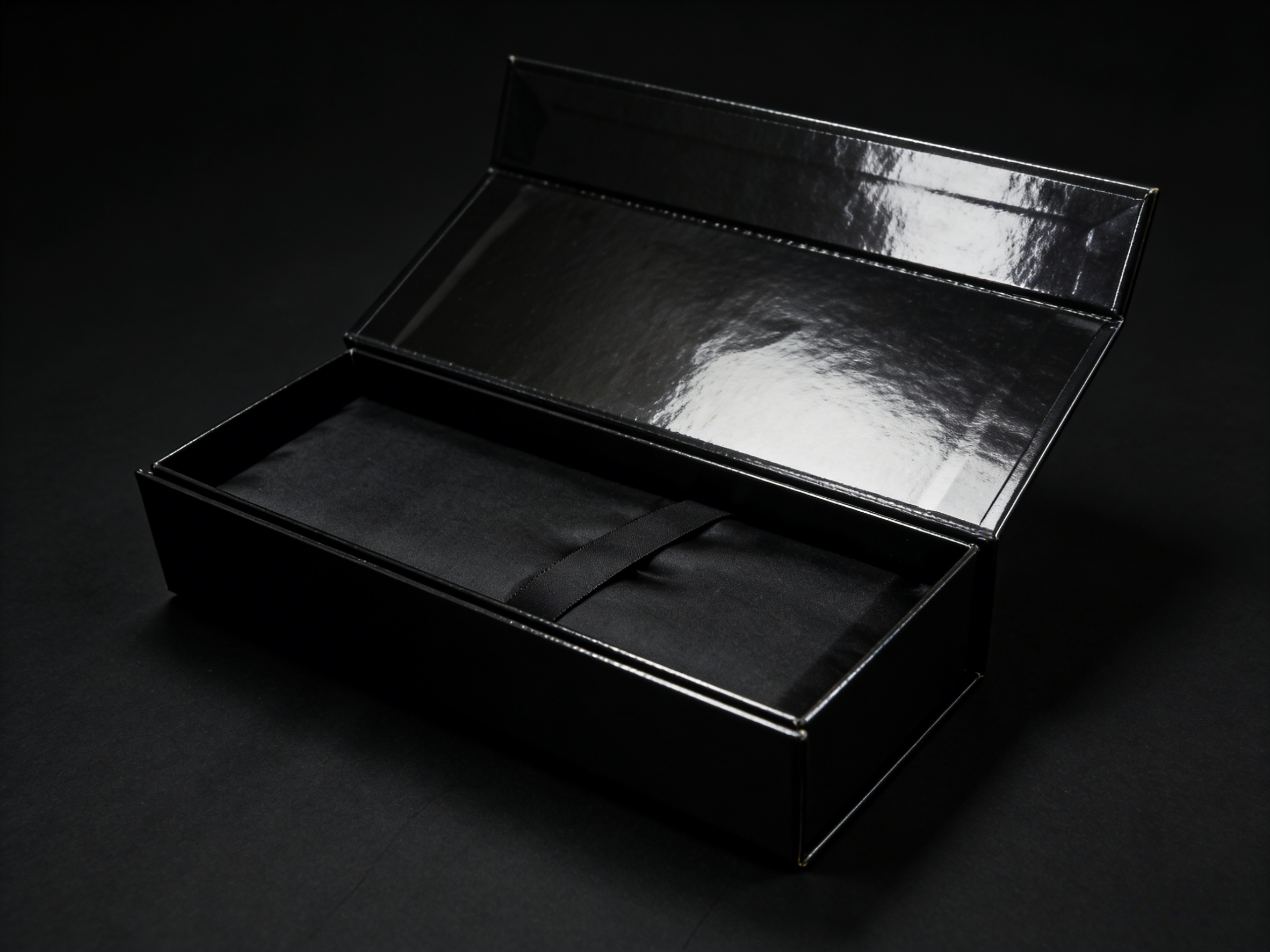 Premium Black Soft-touch Paper 2-Piece Setup Pen Box for Business Pen Gifts - Custom Wholesale,Premium Black Soft-touch Paper Pen Box