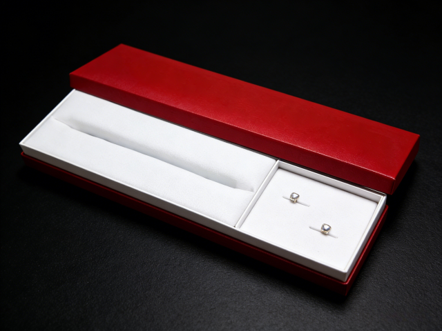 Premium Red Specialty Paper 2-Piece Setup Pen Box for Luxury Gift Packaging - Custom Wholesale,Premium Red Specialty Paper Pen Box