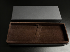 Premium Brown Soft-touch Paper 2-Piece Setup Pen Box for Office & Gift Use - Custom Wholesale,Premium Brown Soft-touch Paper Pen Box