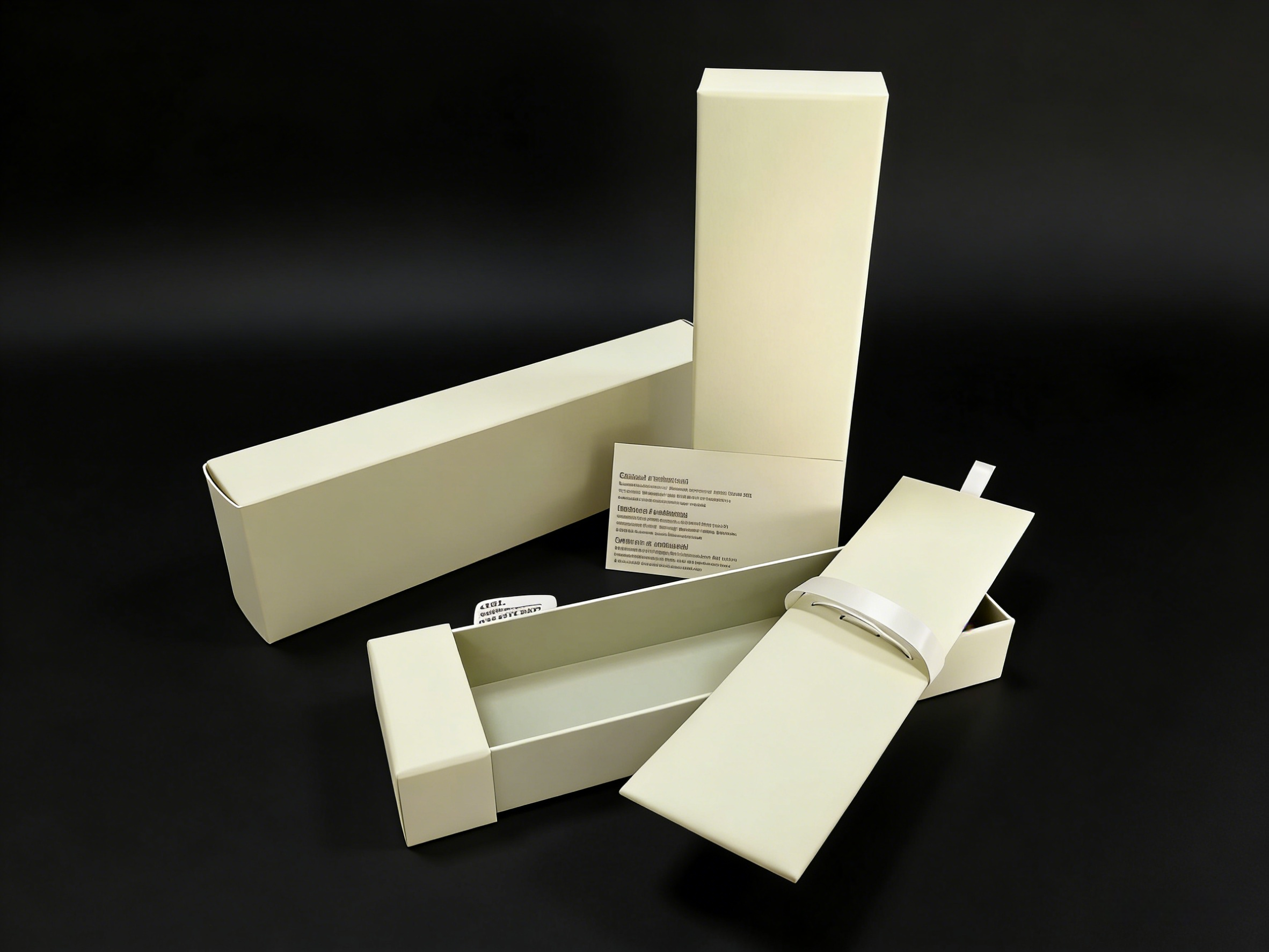 Premium Beige Soft-touch Paper 2-Piece Setup Pen Box for Luxury Pen Packaging - Custom Wholesale,Premium Beige Soft-touch Paper Pen Box