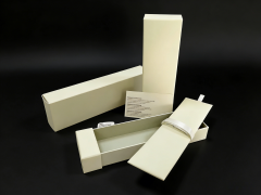 Premium Beige Soft-touch Paper 2-Piece Setup Pen Box for Luxury Pen Packaging - Custom Wholesale,Premium Beige Soft-touch Paper Pen Box