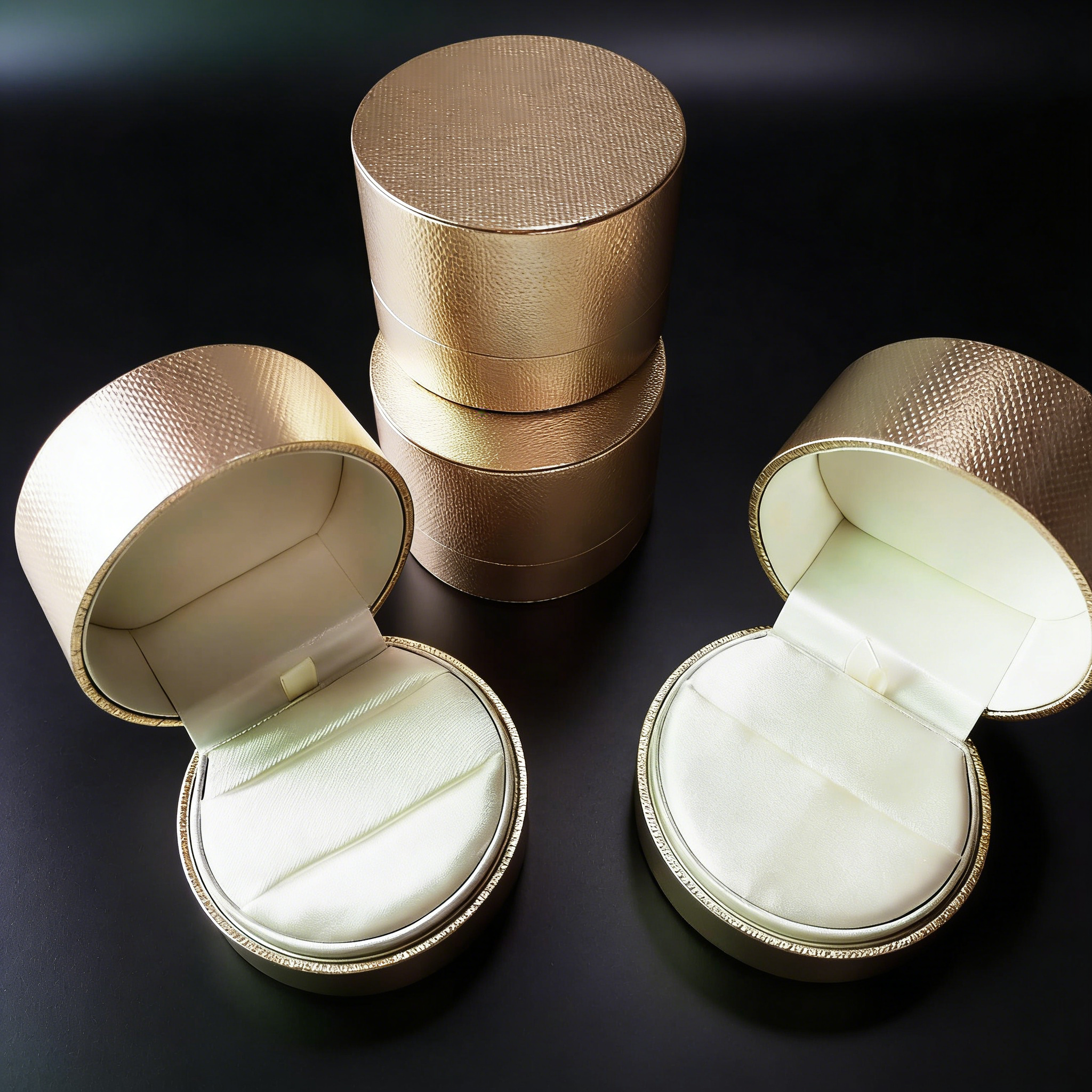 Elegant Texture paper jewelry box - personalized jewelry box,73mm Plastic Hinge-Box - Custom Jewelry Box Manufacturer
