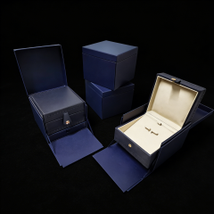 Custom PU Leather Jewelry Box with Metal Clasp – Premium Packaging,Custom jewelry box - Premium PU Leather with Metal Clasp