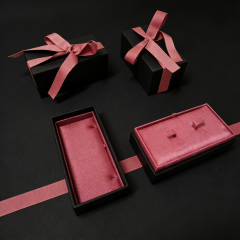 Mini Ring Gift Box with Custom Logo, Ribbon Closure & Velvet Lining,Mini Ring Gift Box with Custom Logo, Ribbon Closure & Velvet Lining