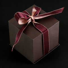 Elegant Soft touch paper jewelry box - personalized jewelry box,Brown Plastic jewelry box - Dust-proof jewelry gift box for B2B Bulk Purchase