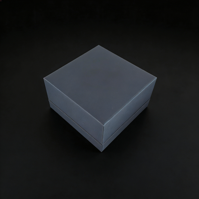 Modern Blue Soft touch paper jewelry box - custom jewelry box,Blue Modern jewelry box - Storage-efficient custom jewelry box for B2B Bulk Purchase