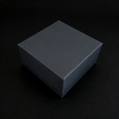 Modern Black Soft touch paper jewelry box - custom jewelry box,Blue Modern jewelry box - Storage-efficient custom jewelry box for B2B Bulk Purchase