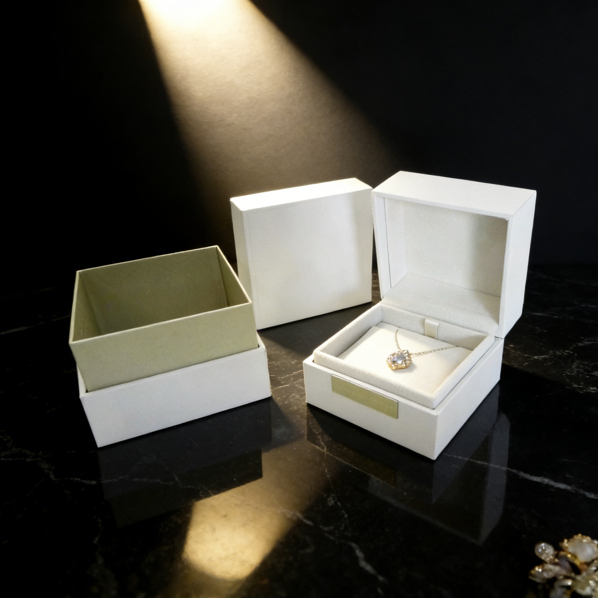 Modern Special paper jewelry box - custom jewelry box,Pink Luxury jewelry box - Dust-proof custom jewelry box for B2B Bulk Purchase