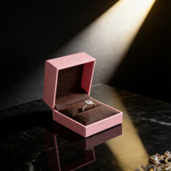 Modern Special paper jewelry box - custom jewelry box,Pink Luxury jewelry box - Dust-proof custom jewelry box for B2B Bulk Purchase
