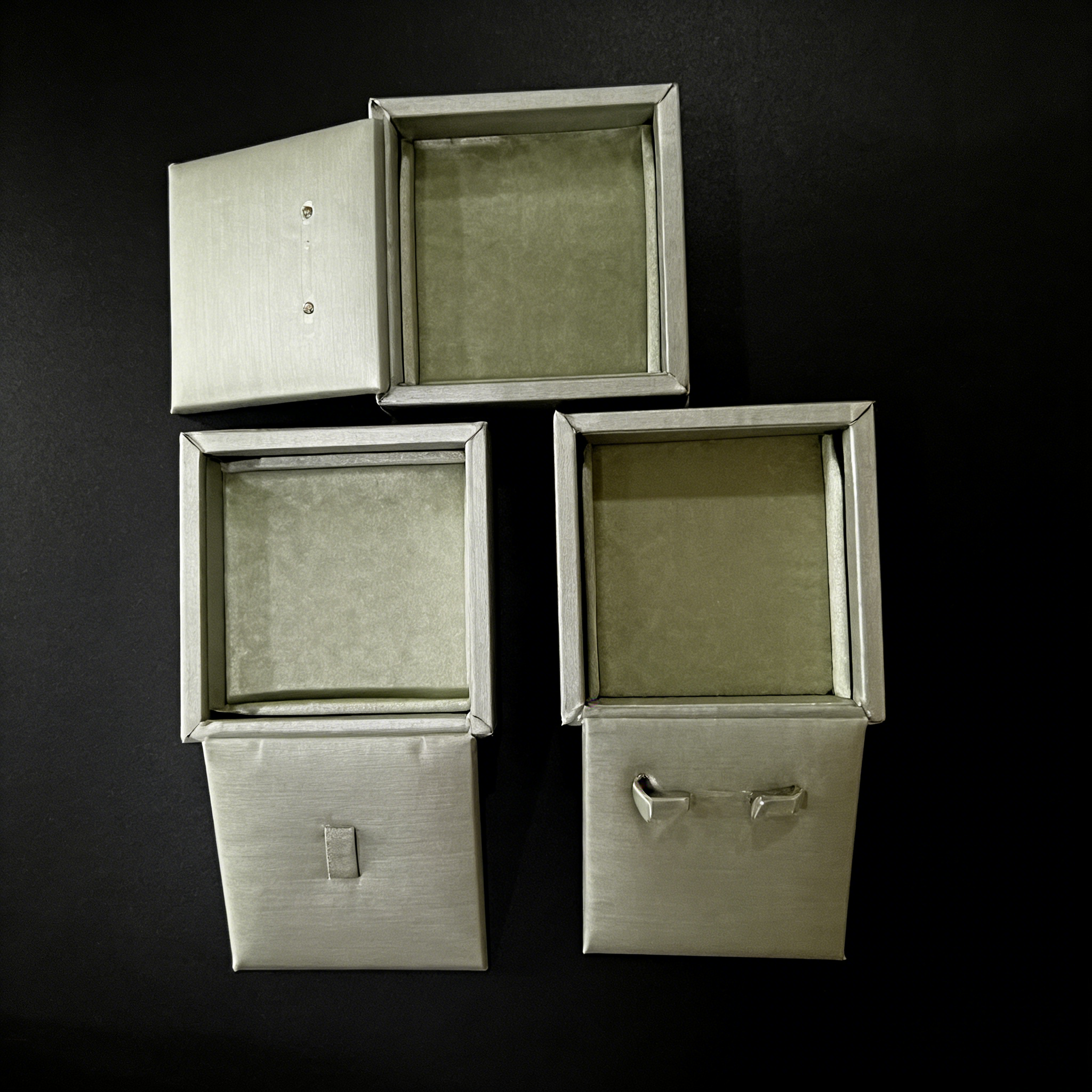 Modern Fabric jewelry box - ring jewelry box,Light Luxury ring jewelry box - Dust-proof ring jewelry box for B2B Bulk Purchase