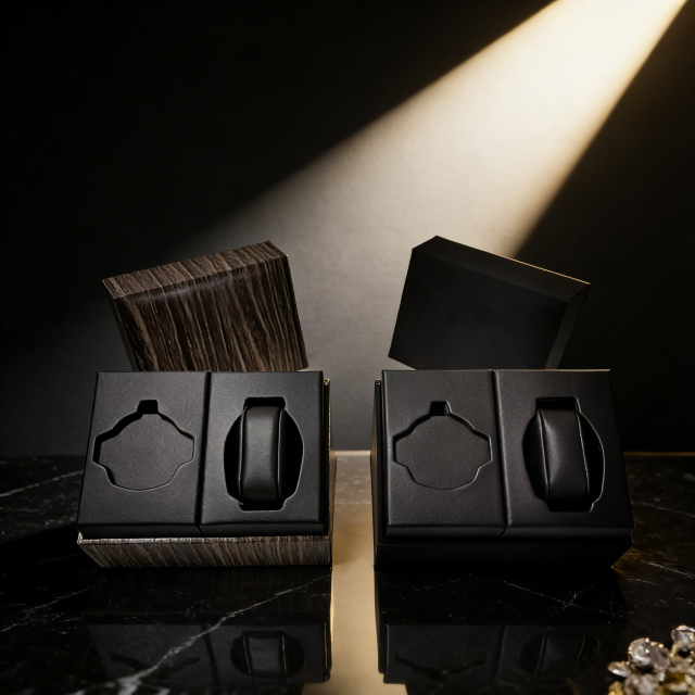 Luxury Soft Touch Paper watch box, watch gift box, single watch box,Luxury Soft Touch Paper watch box - Protective Display for watch box