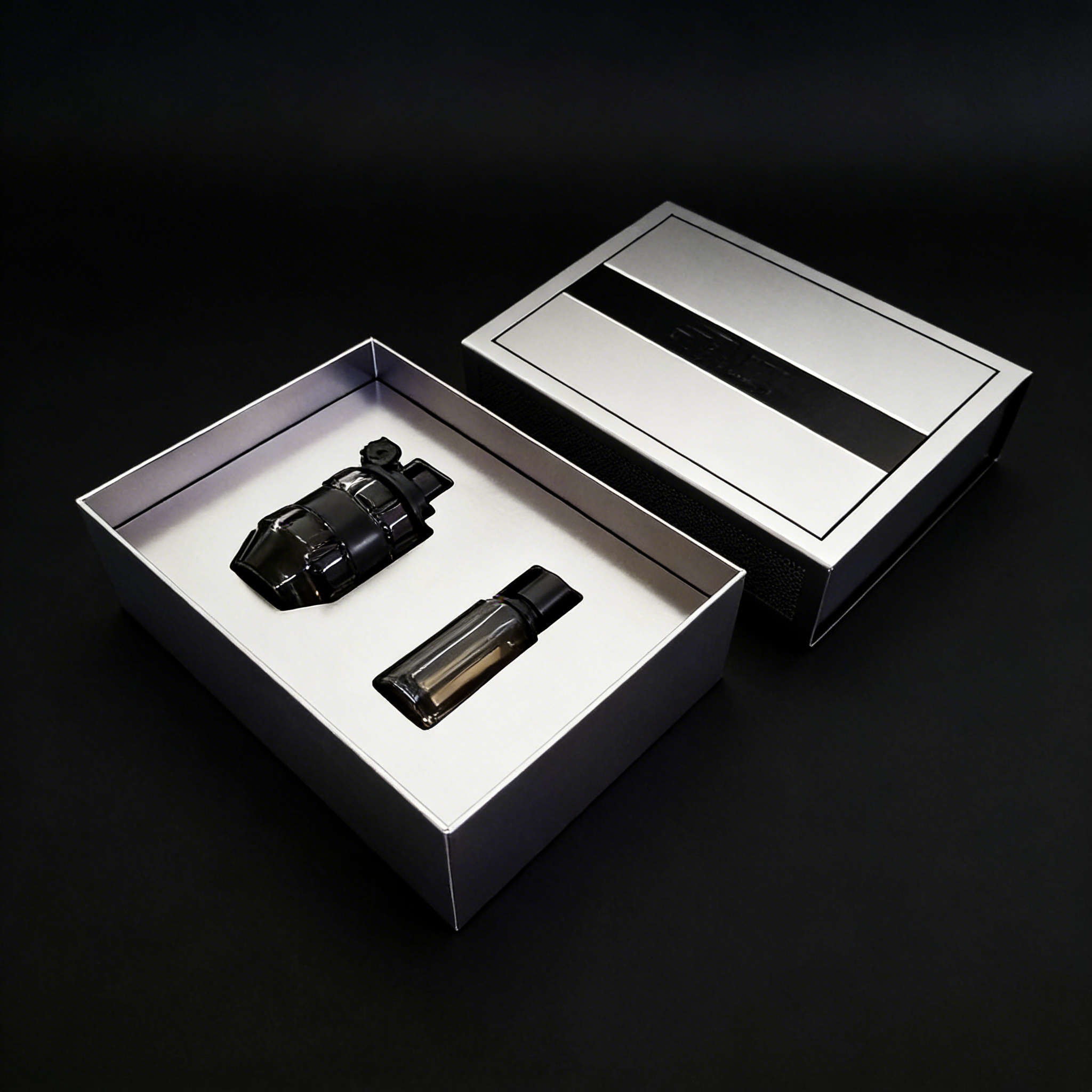 Practical Silver paper perfume box - box for perfume,Transparent Practical perfume box - Protective box for perfume for B2B Bulk Purchase