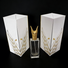 Luxury Metal perfume box - luxury perfume box,Silver Luxury perfume box - Protective luxury perfume box for B2B Bulk Purchase