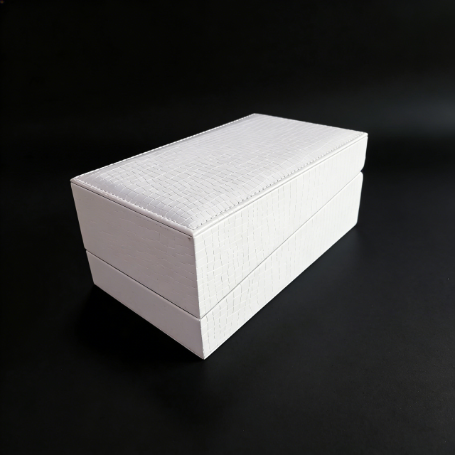 Boîte à parfum en MDF et cuir, présentoir,Boîte de présentation pour parfum en cuir MDF, personnalisable chez KA MEI