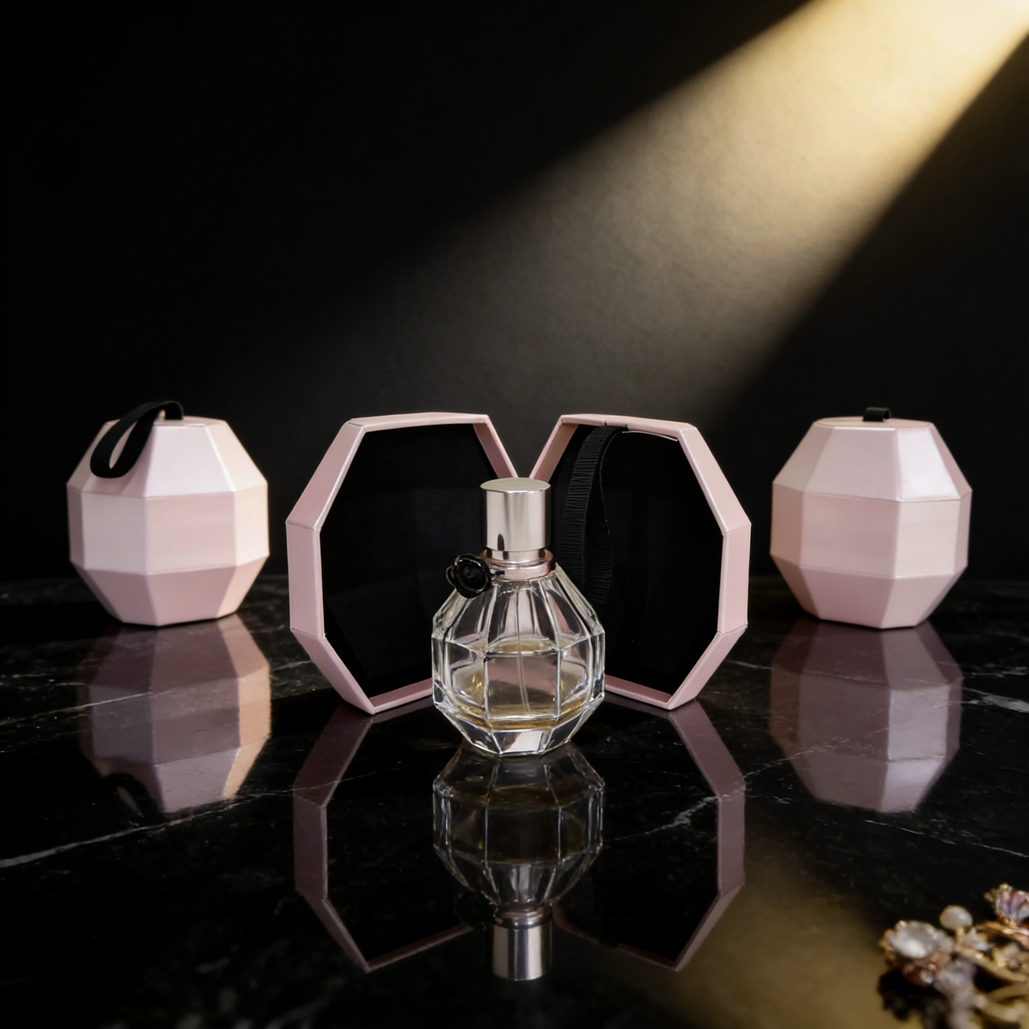 Custom octagonal luxury perfume boxes