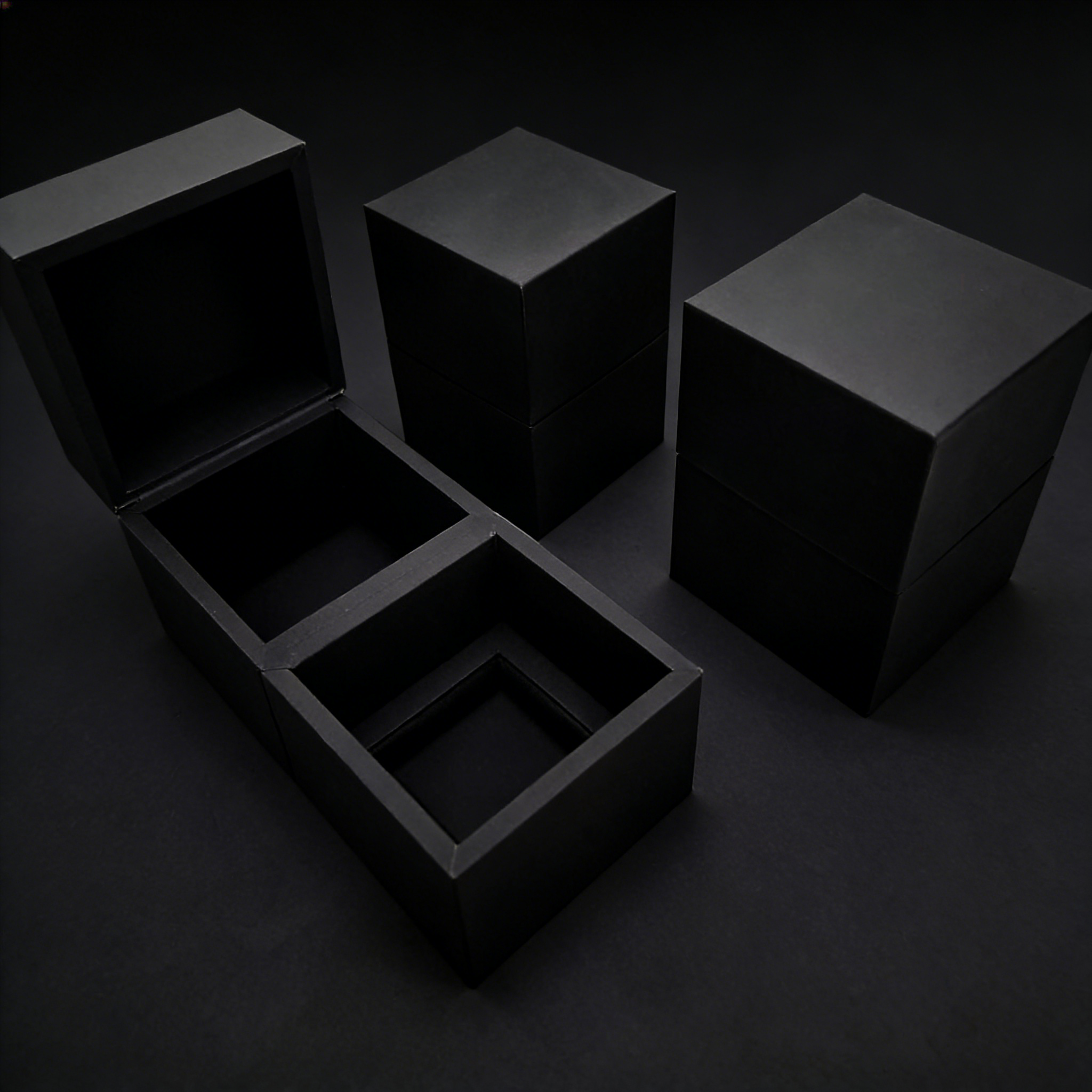 FSC Black Soft Touch Paper Clamshell Box for Perfume with EVA Lining - Custom Glossy Finish,FSC Black Soft Touch Paper Clamshell Perfume Box with EVA Lining