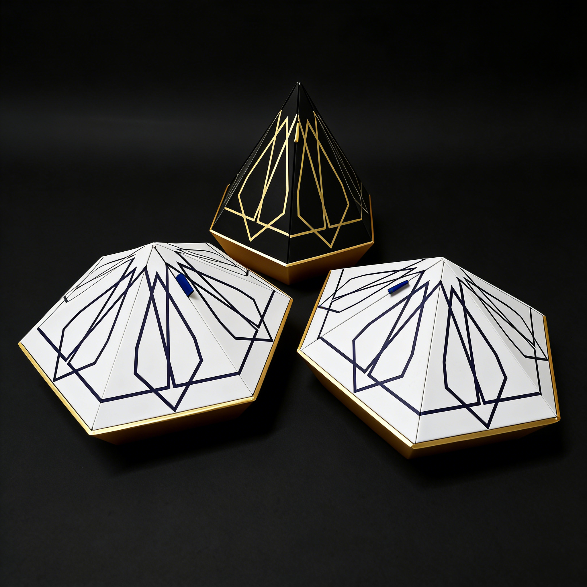 Boîte à parfum spéciale en forme de diamant hexagonal,Boîte à parfum hexagonale en forme de diamant, design spécial, personnalisable chez KA MEI