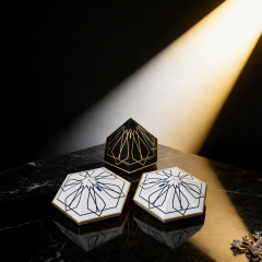 Boîte à parfum spéciale en forme de diamant hexagonal,Boîte à parfum hexagonale en forme de diamant, design spécial, personnalisable chez KA MEI