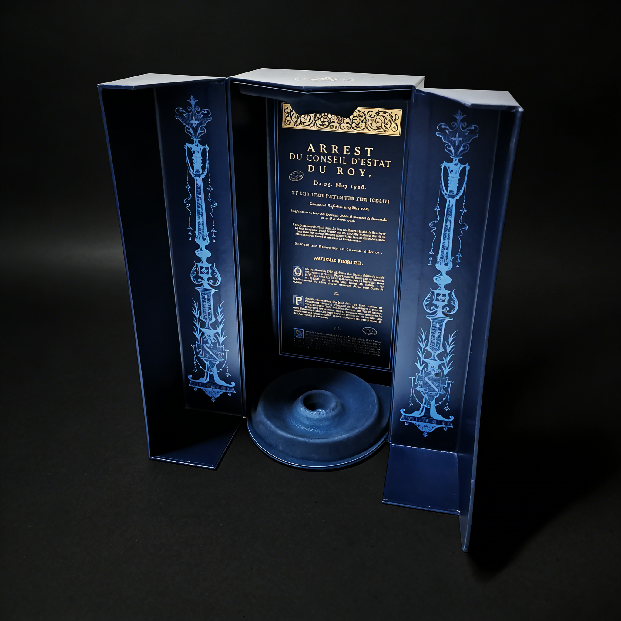 Double-Door Blue Special Texture Paper,Cardboard Wine Box, custom wine box,Double-Door Blue Special Texture Paper, Ca Wine Box - Durabl