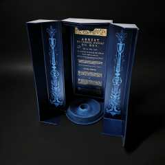 Double-Door Blue Special Texture Paper,Cardboard Wine Box, custom wine box,Double-Door Blue Special Texture Paper, Ca Wine Box - Durabl