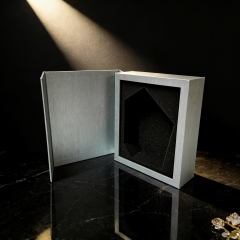 Luxury Silvery Special Paper,Cardboard Wine Box, custom wine box, wine gift box,Luxury Silvery Special Paper, Cardboa Wine Box - Durable Protectiv for Wine Packaging