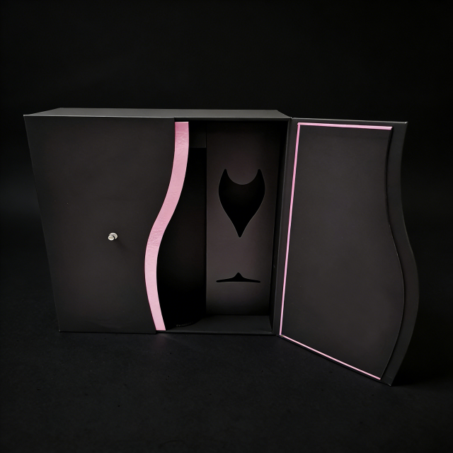 Double-Door Soft Touch Paper,Cardboard Wine Box, custom wine box, wine gift box,Double-Door Soft Touch Paper, Cardboard Wine Box - Durable Protectiv for Wine Packaging