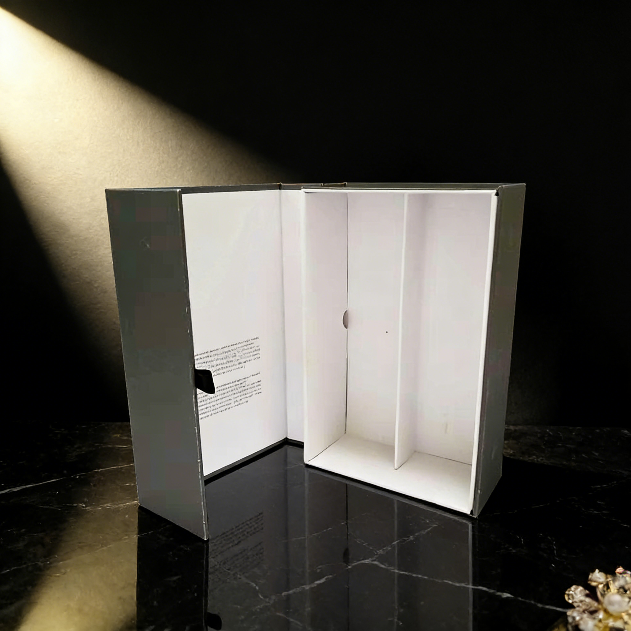 Luxury Grey Special Paper,Cardboard Wine Box, custom wine box, wine gift box,Luxury Grey Special Paper, Cardboard Wine Box - Durable Protectiv for Wine Packaging