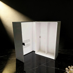 Luxury Grey Special Paper,Cardboard Wine Box, custom wine box, wine gift box,Luxury Grey Special Paper, Cardboard Wine Box - Durable Protectiv for Wine Packaging