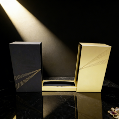 Premium Cardboard Wine Box, cardboard wine box, red wine box,Premium andnbsp;Black paper and Gold Card,Cardboardandnbsp;Durable Protectiv for Wine Packaging