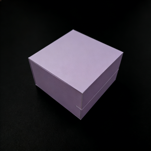 FSC Purple Special Paper Folding Box, custom folding box/folding gift box,FSC Purple Folding Box Magnetic for Eco Retail Apparel Packaging