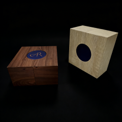Wood Grain Watch Box Custom Wood Watch Box,Wood Grain Specialty Paper Watch Box Top & Lid Vac Tray Bulk B2B