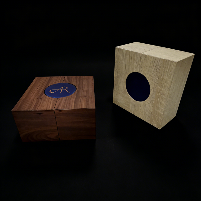 Wood Grain Watch Box Custom Wood Watch Box,Wood Grain Specialty Paper Watch Box Top & Lid Vac Tray Bulk B2B