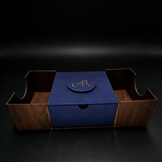 Wood Grain Watch Box Custom Wood Watch Box,Wood Grain Specialty Paper Watch Box Top & Lid Vac Tray Bulk B2B