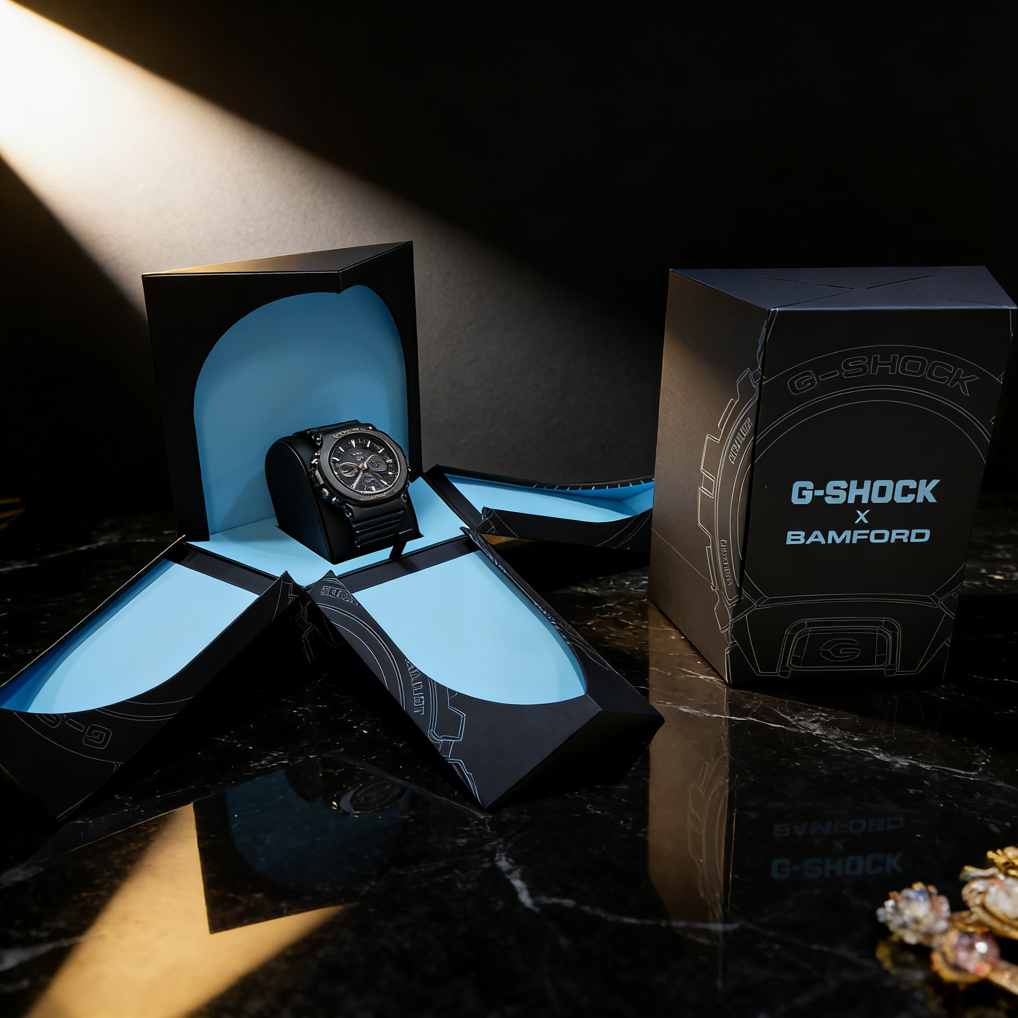 Slim Black Watch Box Single Watch Box,Black Specialty Paper Watch Box Top & Lid PU Leather Bulk B2B Packaging