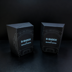 Slim Black Watch Box Single Watch Box,Black Specialty Paper Watch Box Top & Lid PU Leather Bulk B2B Packaging