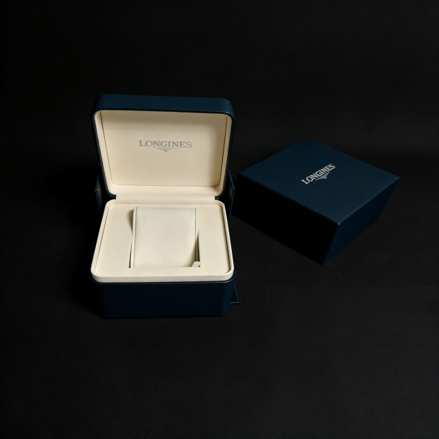 Velvet Lined Watch Box Luxury Watch Box,Blue Embossed Specialty Paper Watch Box Top & Lid Velvet Bulk B2B