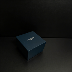 Velvet Lined Watch Box Luxury Watch Box,Blue Embossed Specialty Paper Watch Box Top & Lid Velvet Bulk B2B