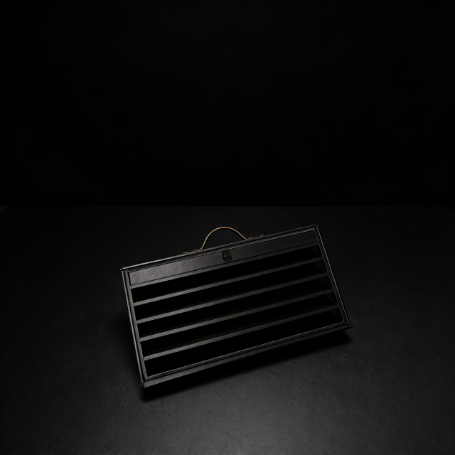 Luxury PU Leather Gift Box Black Gift Box,Premium Black PU Leather Gift Box Book Type With Metal Handle Bulk