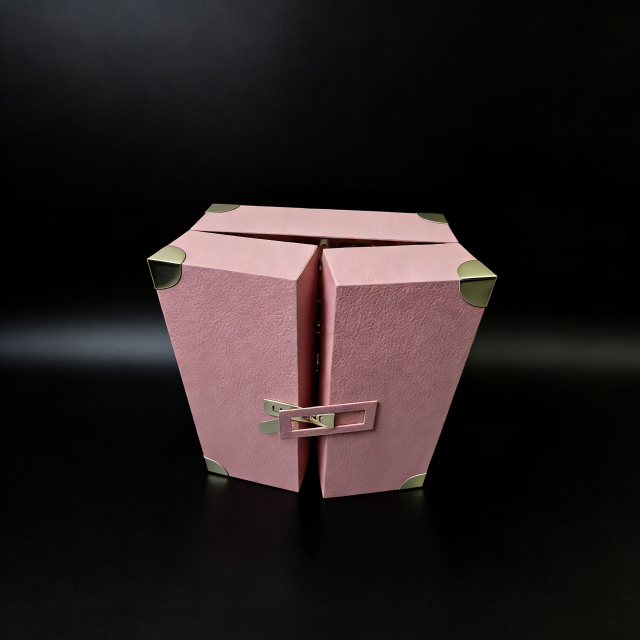 Elegant Specialty Paper Gift Box Pink Gift Box,Premium Pink Specialty Paper Gift Box Book Type Custom Logo Printing