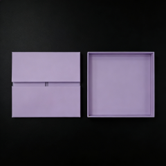 FSC Eco Purple Folding Box, custom folding box/folding gift box,FSC Eco Purple Folding Box, custom folding box/folding gift box