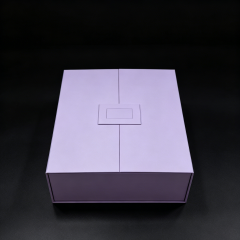 FSC Eco Purple Folding Box, custom folding box/folding gift box,FSC Eco Purple Folding Box, custom folding box/folding gift box