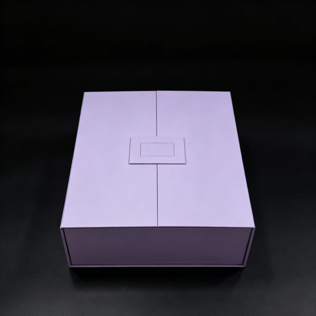 FSC Eco Purple Folding Box, custom folding box/folding gift box,FSC Eco Purple Folding Box, custom folding box/folding gift box