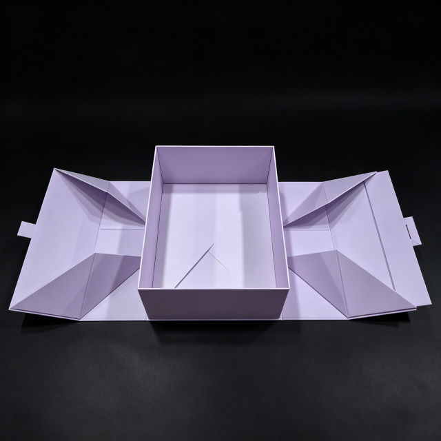 FSC Eco Purple Folding Box, custom folding box/folding gift box,FSC Eco Purple Folding Box, custom folding box/folding gift box