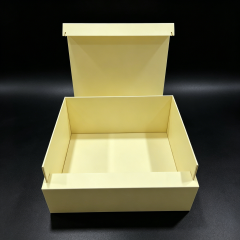 FSC Eco Yellow Folding Box, custom folding box/folding gift box,FSC Certified Purple Folding Box Magnetic for Eco Retail Packaging